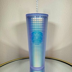 Starbucks New Iridescent Unicorn Disco Grid Tumbler